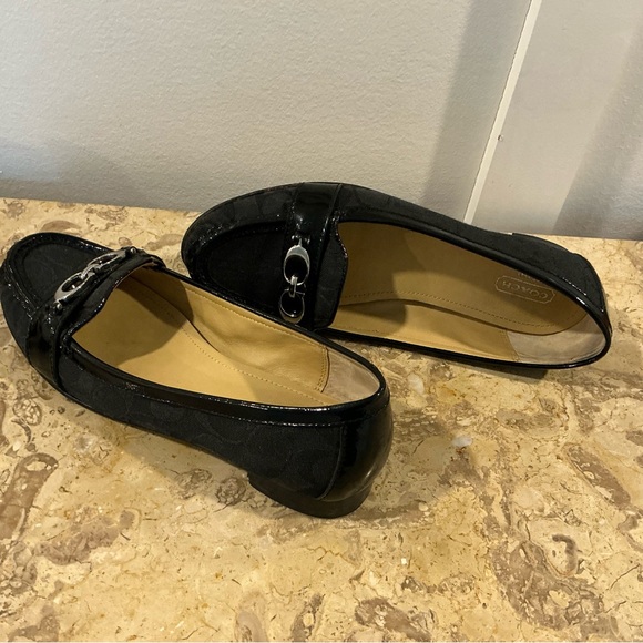 Coach Women's Black Loafers Size 9B - Picture 3 of 6